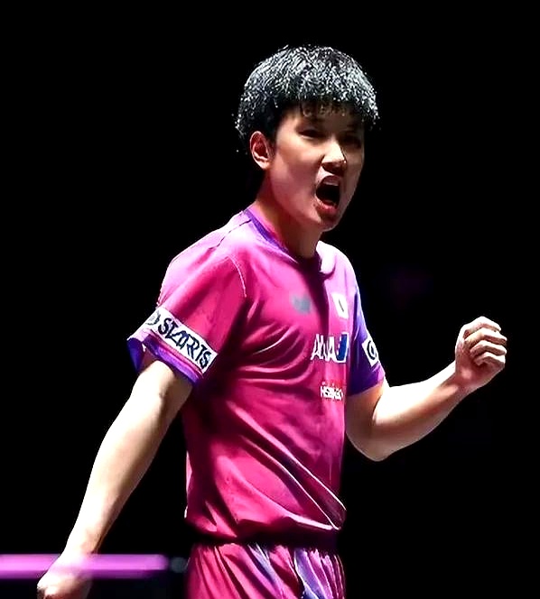 日本乒乓球队完胜韩国乒乓球队，张本智和送出助攻的简单介绍